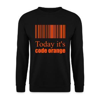 Code orange - Sweat-shirt Unisexe - noir - Devant - Alina (178cm) & Michal (187cm)