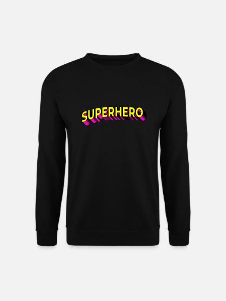 Superheld - Unisex Pullover - Schwarz