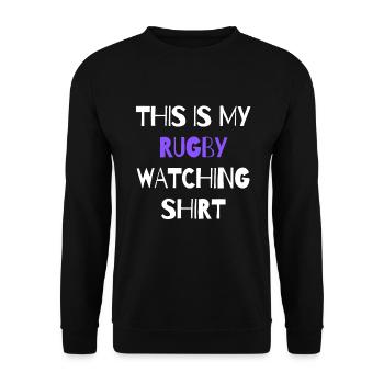 C’est mon maillot de rugby. - Sweat-shirt Unisexe - noir - Devant - Alina (178cm) & Michal (187cm)