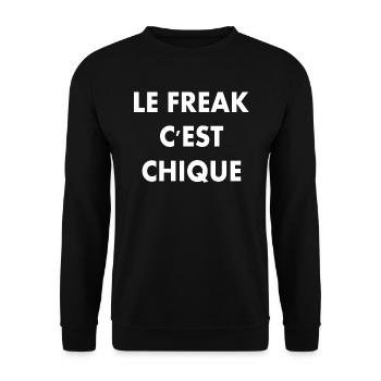 le freak c'est chique - Unisex Pullover - Schwarz - Vorne - Alina (178cm) & Michal (187cm)