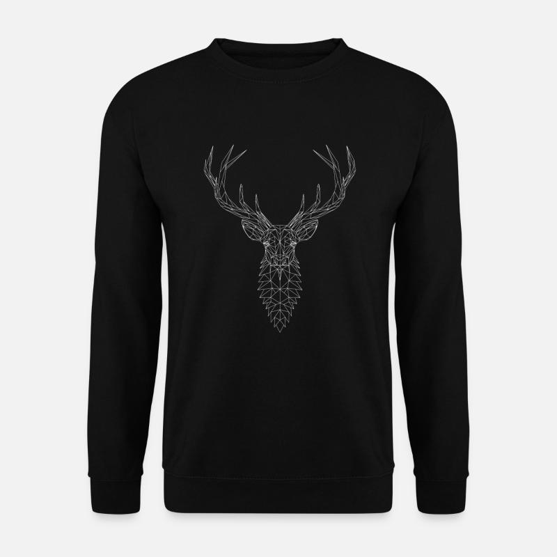 Deer geometric - Unisex Sweatshirt - black