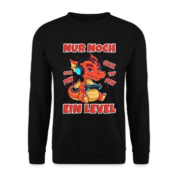 Gamer Dragon Cool Gaming Kids - Unisex Sweatshirt - black - Front - Alina (178cm) & Michal (187cm)