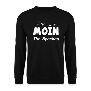 Moin 5 - Unisex Sweatshirt - black - Front - Alina (178cm) & Michal (187cm)