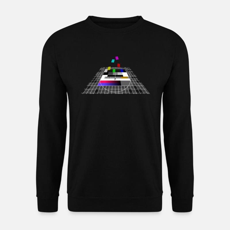 Testbild Fernsehen Deutschland Nerd Geschenk - Unisex Pullover - Schwarz