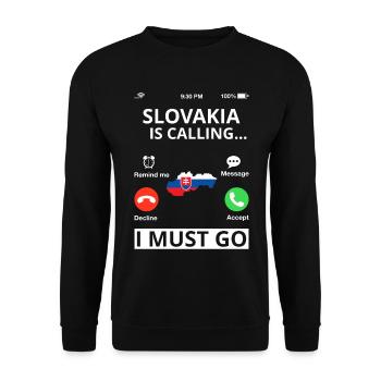 Slovaquie drapeau slovaque vintage drapeau slovaque - Sweat-shirt Unisexe - noir - Devant - Alina (178cm) & Michal (187cm)