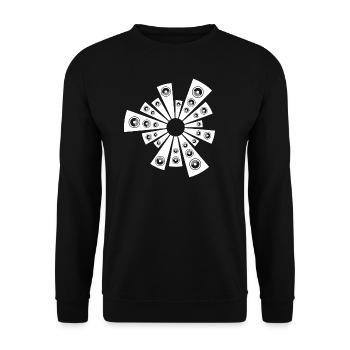 speaker sound tekno 23 - Unisex Pullover - Schwarz - Vorne - Alina (178cm) & Michal (187cm)