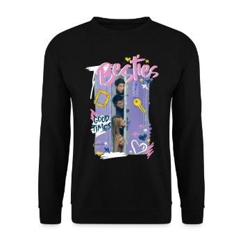 Friends Door Best Friends - Unisex Sweatshirt - black - Front - Alina (178cm) & Michal (187cm)