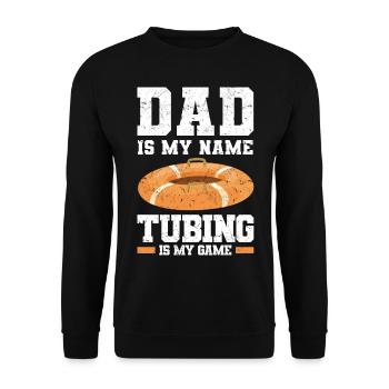 Wildwasser Rafting | Paddeln Schlauchboot Geschenk - Unisex Pullover - Schwarz - Vorne - Alina (178cm) & Michal (187cm)