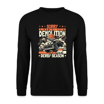 Saison du derby de démolition - cadeau pour les vrais fans - Sweat-shirt Unisexe - noir - Devant - Alina (178cm) & Michal (187cm)