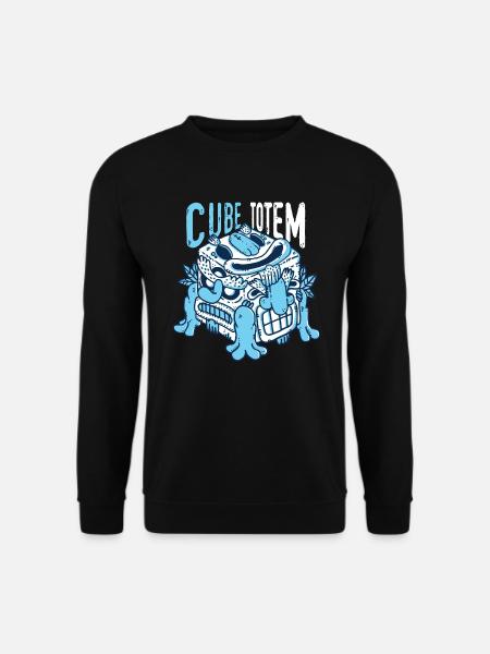 Totem Würfel abstrakt - Unisex Pullover - Schwarz
