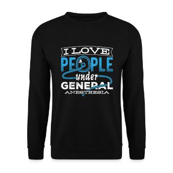 Medical profession soporific sedative painkilling - Unisex Sweatshirt - black - Front - Alina (178cm) & Michal (187cm)