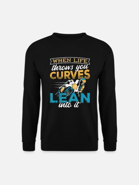 Motorcycle motorbike vehicle scooter - Unisex Pullover - Schwarz