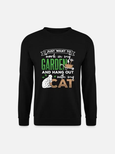 Animals in the garden - Unisex Sweatshirt - black