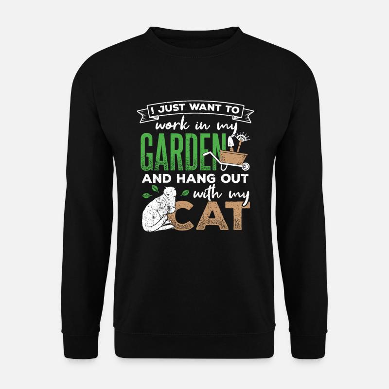 Animals in the garden - Unisex Sweatshirt - black
