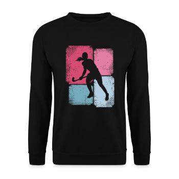 Hockey Player Field Hockey Player Women Hockey - Unisex Sweatshirt - black - Front - Alina (178cm) & Michal (187cm)