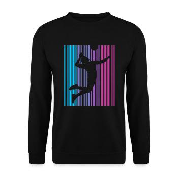 Volleyball Retro Volleyball Player Volleyball Player - Unisex Sweatshirt - black - Front - Alina (178cm) & Michal (187cm)