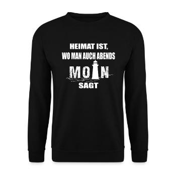 Moin - Unisex Pullover - Schwarz - Vorne - Alina (178cm) & Michal (187cm)