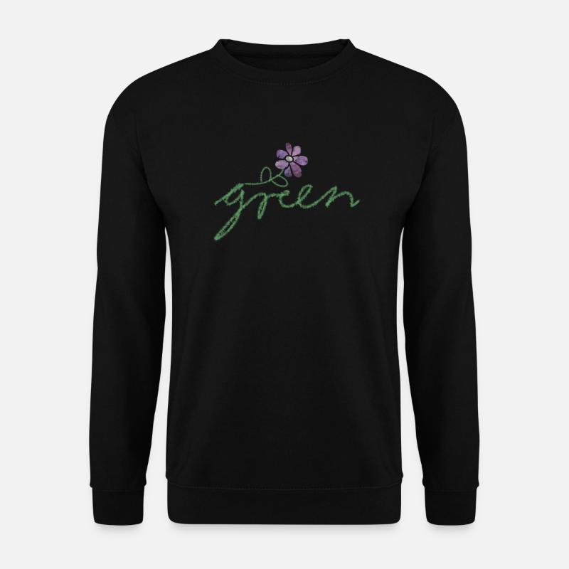 Grün Natur - Unisex Pullover - Schwarz