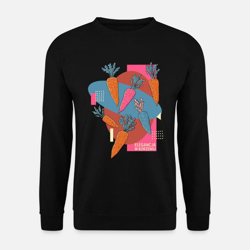 Eleganz in der Wurzel - Unisex Pullover - Schwarz