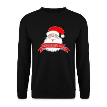Christmas - Unisex Sweatshirt - black - Front - Alina (178cm) & Michal (187cm)