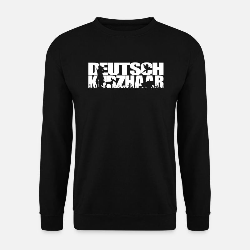 DEUTSCH KURZHAAR Jagdhund Jagdhunde Wilsigns - Unisex Pullover - Schwarz