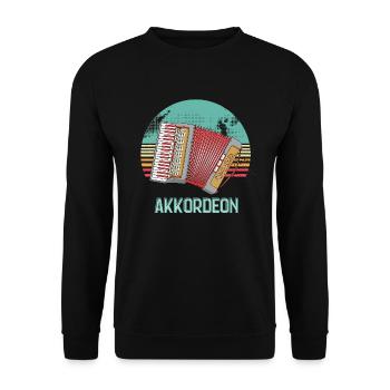 ACCORDION 5 - Unisex Sweatshirt - black - Front - Alina (178cm) & Michal (187cm)