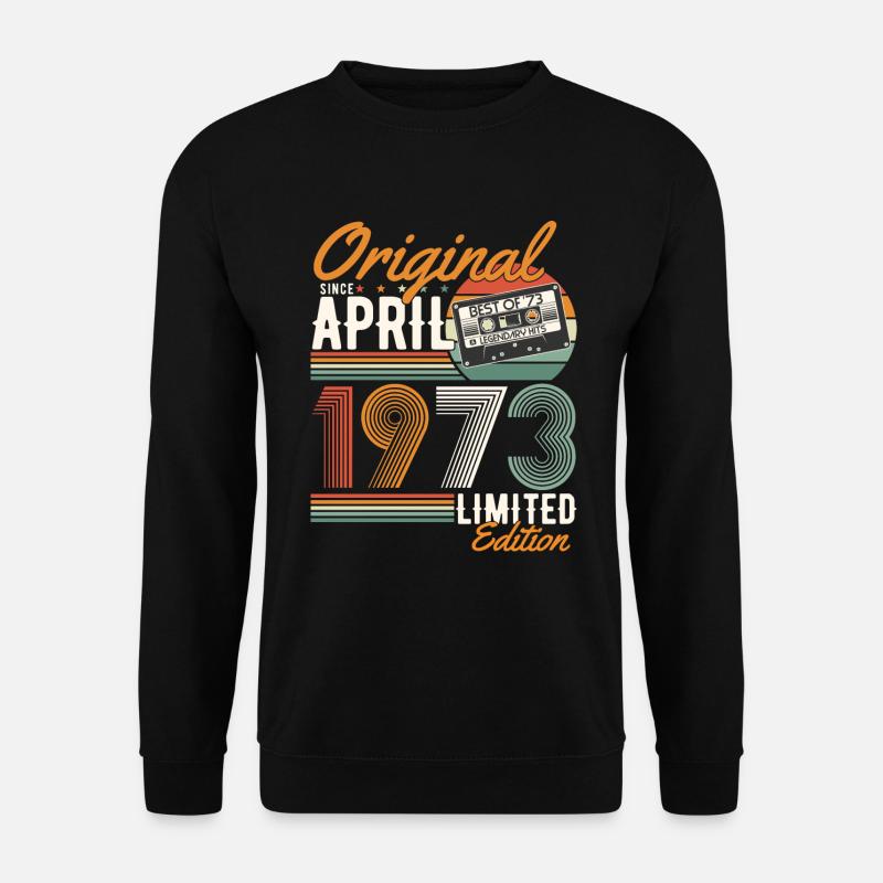 Original seit April 1973 - Unisex Pullover - Schwarz