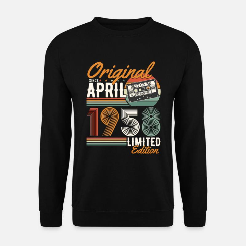Original seit April 1958 - Unisex Pullover - Schwarz
