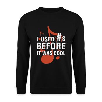 Music Lover I Used Before It Was Cool - Unisex Sweatshirt - black - Front - Alina (178cm) & Michal (187cm)