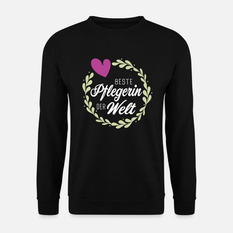 Beste Pflegerin - Danke an Pflegepersonal Geschenk - Unisex Pullover - Schwarz