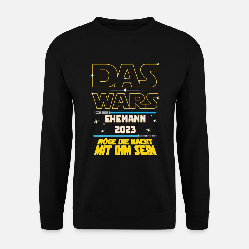 Das Wars Ehemann 2023 JGA Junggeselle Bräutigam - Unisex Pullover - Schwarz