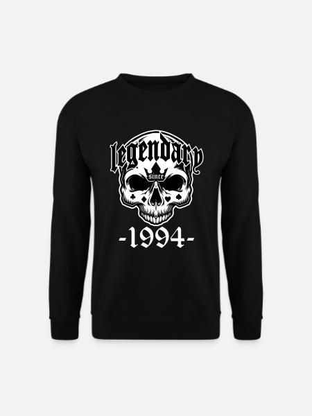 Legendär seit 1994 - Totenkopf | Farben änderbar - Unisex Pullover - Schwarz