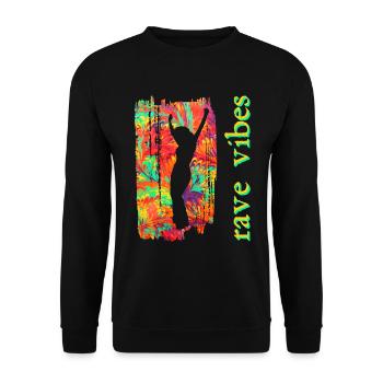 rave e 249 - Unisex Pullover - Schwarz - Vorne - Alina (178cm) & Michal (187cm)