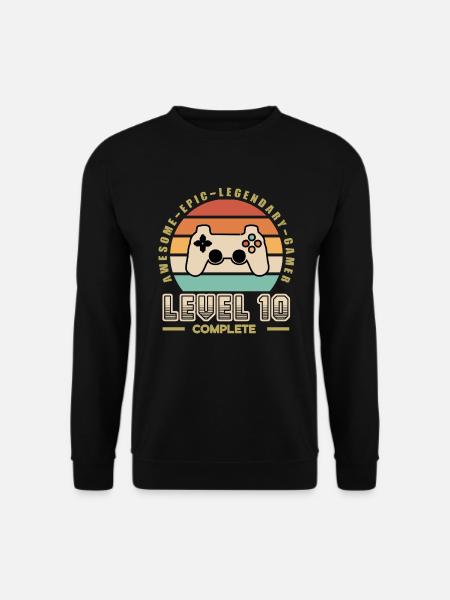 Level 10 years - Unisex Sweatshirt - black