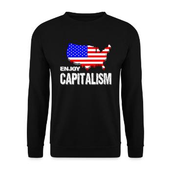 United States - Unisex Sweatshirt - black - Front - Alina (178cm) & Michal (187cm)