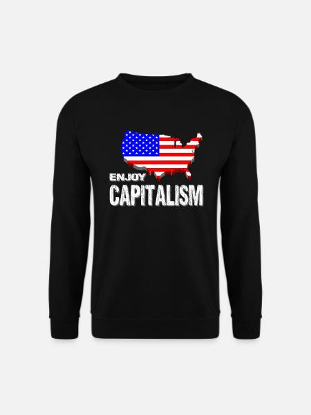 USA - Unisex Pullover - Schwarz