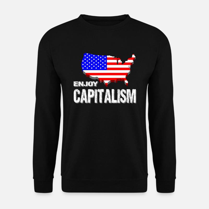 États Unis - Sweat-shirt Unisexe - noir