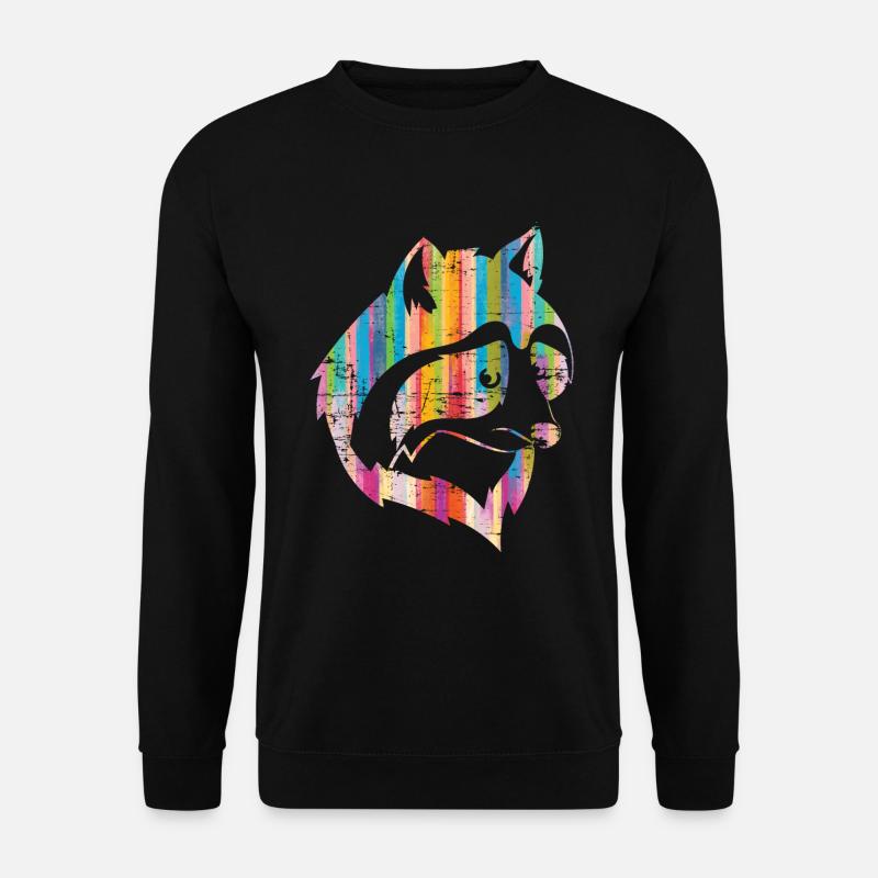 Waschbären Geschenk Waschbär - Unisex Pullover - Schwarz