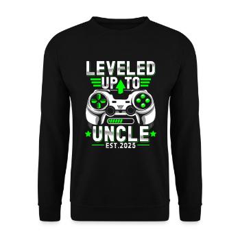 Ascended to Uncle 2025 - Unisex Sweatshirt - black - Front - Alina (178cm) & Michal (187cm)
