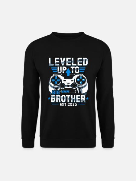 Zum großen Bruder 2025 aufgestiegen - Unisex Pullover - Schwarz