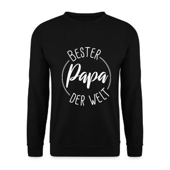 Le meilleur papa du monde cadeau - blanc - Sweat-shirt Unisexe - noir - Devant - Alina (178cm) & Michal (187cm)