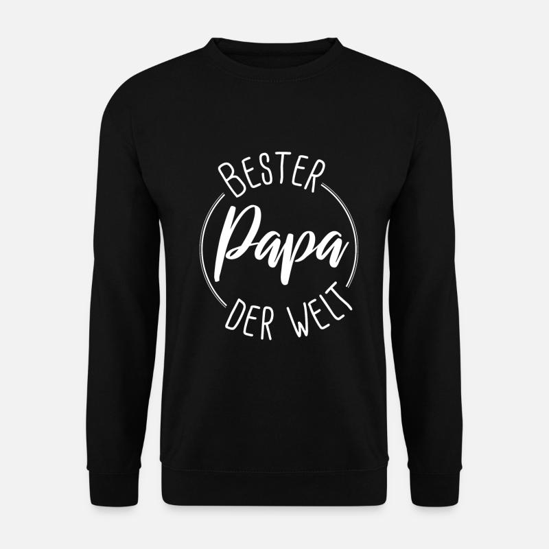 Bester Papa der Welt Geschenk - weiß - Unisex Pullover - Schwarz