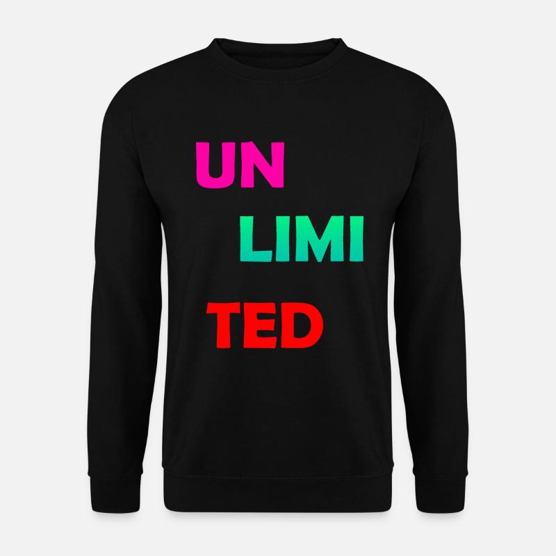 LIMITLESS - Unisex Sweatshirt - black