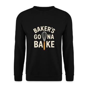 Backhelden in action - Unisex Sweatshirt - black - Front - Alina (178cm) & Michal (187cm)