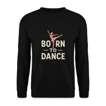 Né pour danser - Sweat-shirt Unisexe - noir - Devant - Alina (178cm) & Michal (187cm)