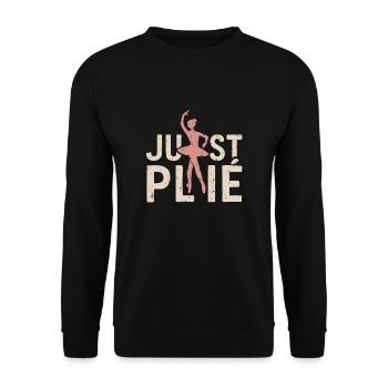 Just plié - Unisex Sweatshirt - black - Front - Alina (178cm) & Michal (187cm)