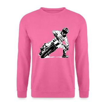 Flat Track Racer - Speedway - Sweat-shirt Unisexe - rose - Devant