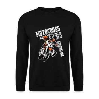 Kinder Motocross - KIDS MX - Sweat-shirt Unisexe - noir - Devant - Alina (178cm) & Michal (187cm)