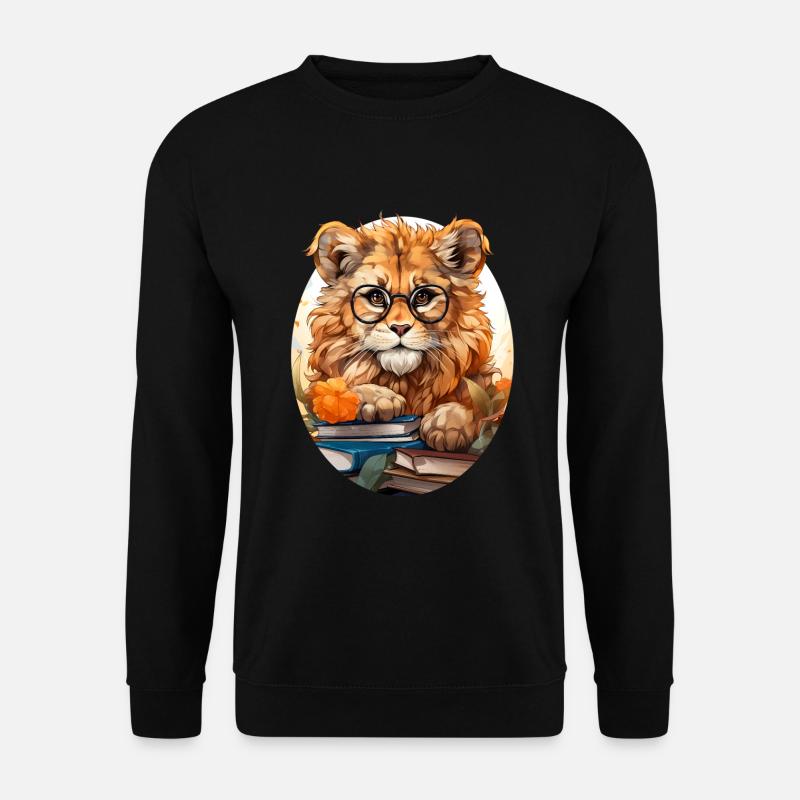 Löwe - Unisex Pullover - Schwarz