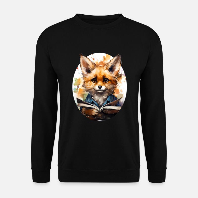 Fox - Unisex Sweatshirt - black